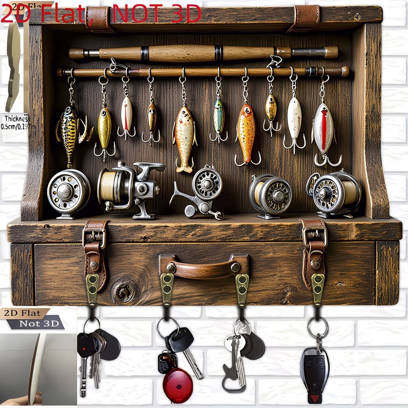 حامل مفاتيح بتصميم طعم صيد عتي - مراجعة Fly Reel وسعره